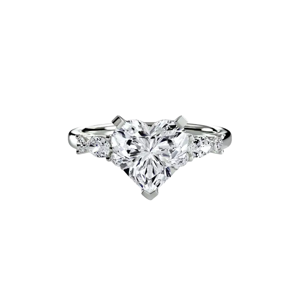 The Floral Accent Solitaire - setting