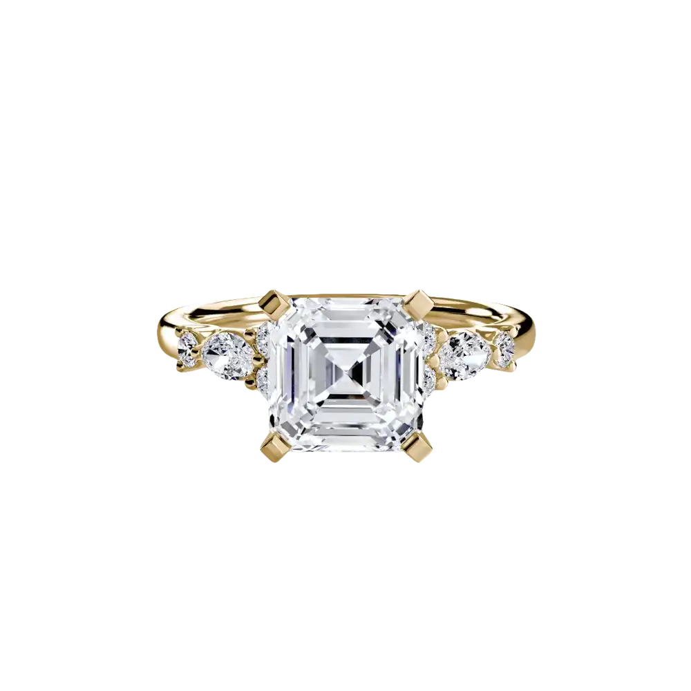 The Floral Accent Solitaire - setting