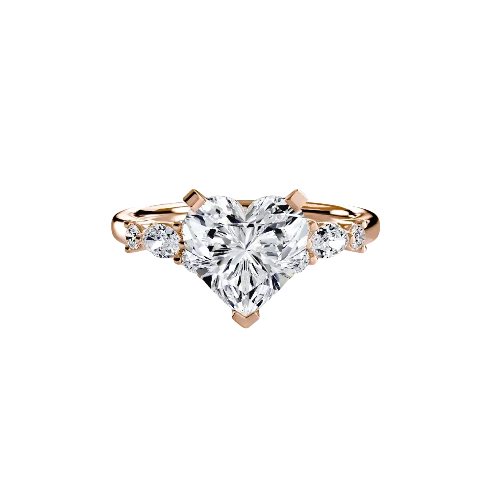 The Floral Accent Solitaire - setting