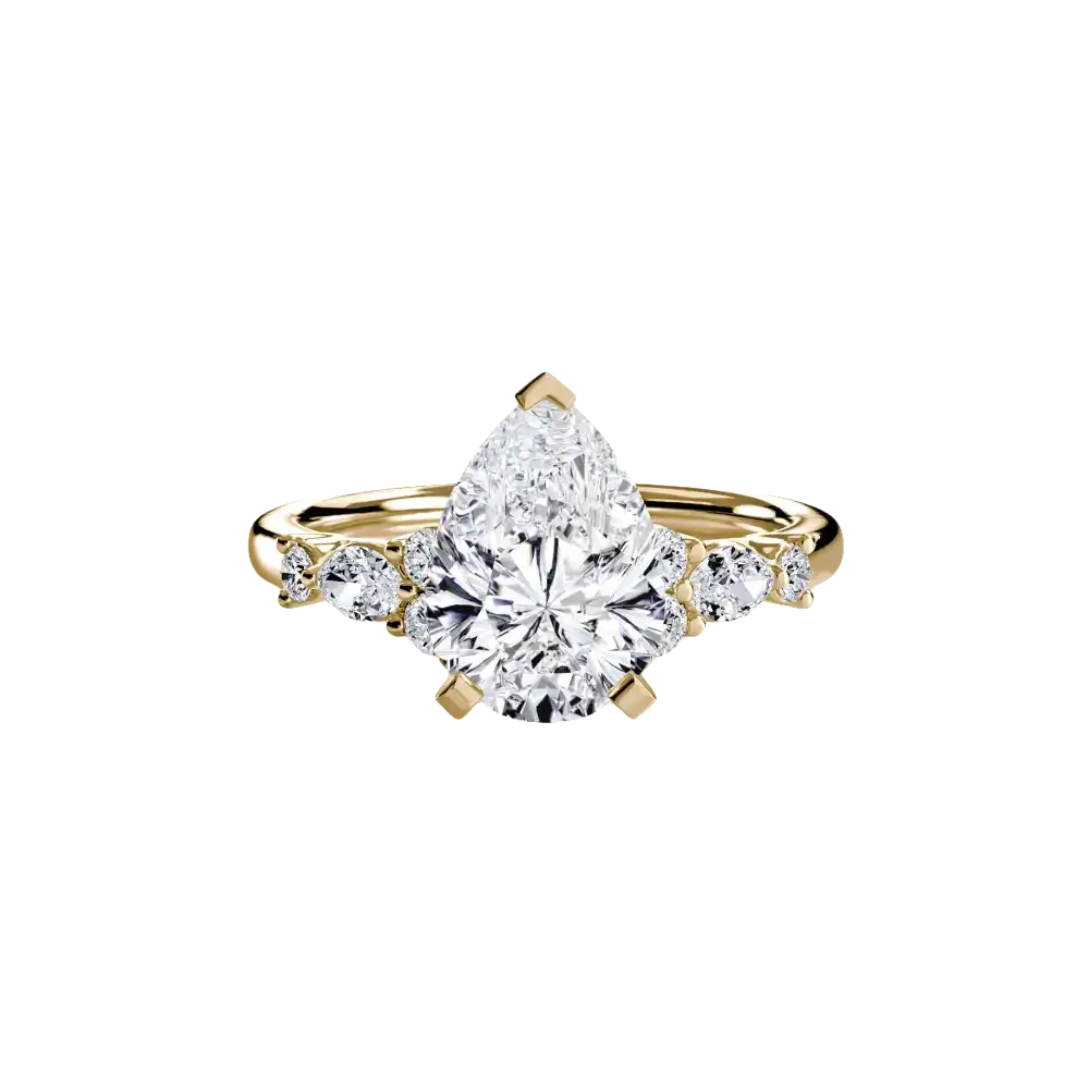 The Floral Accent Solitaire - setting