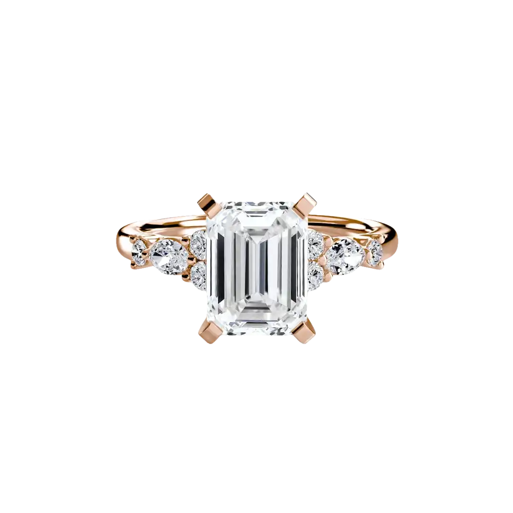 The Floral Accent Solitaire - setting