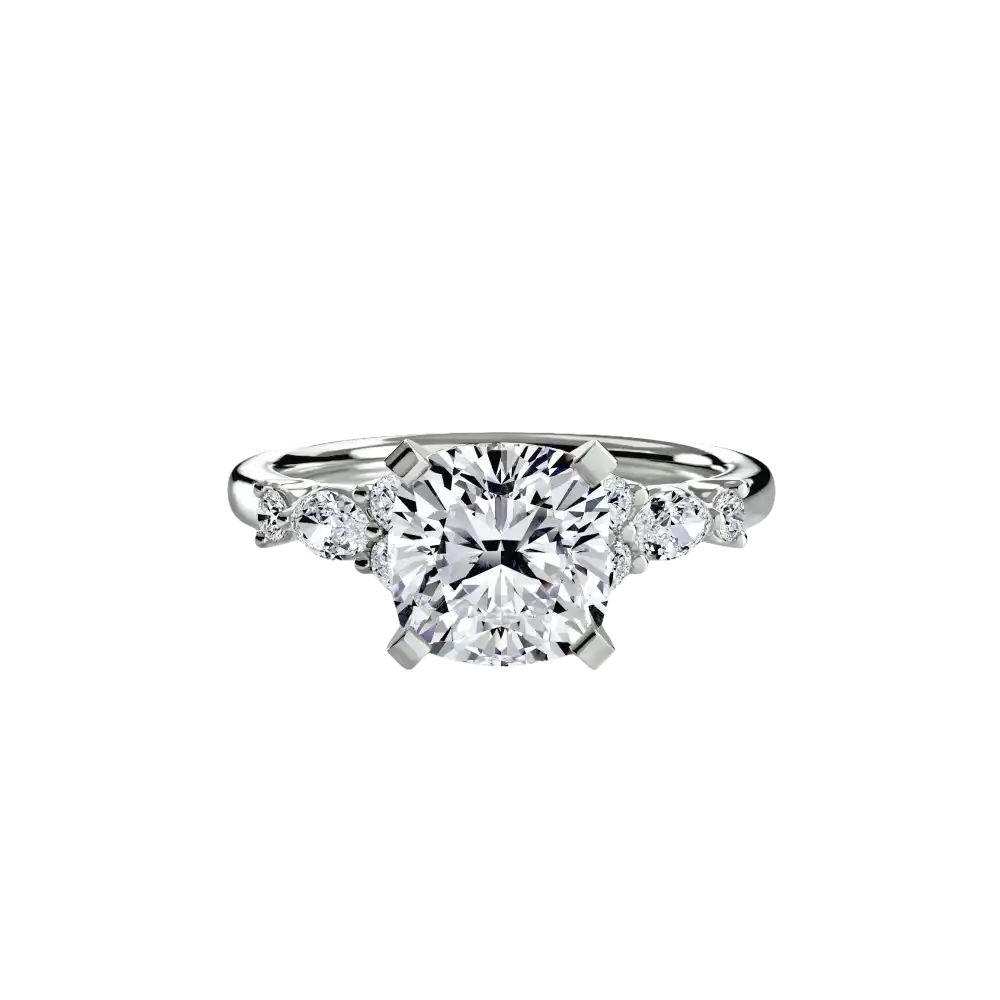 The Floral Accent Solitaire - setting