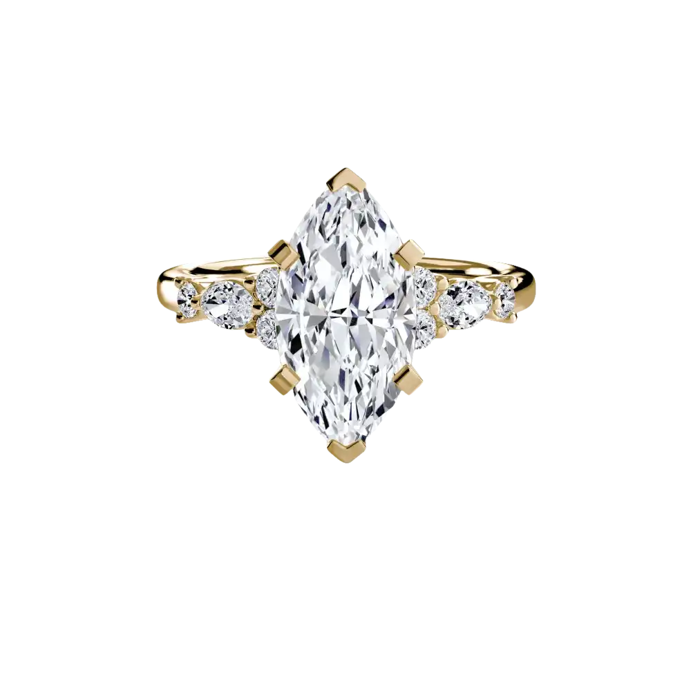 The Floral Accent Solitaire - setting