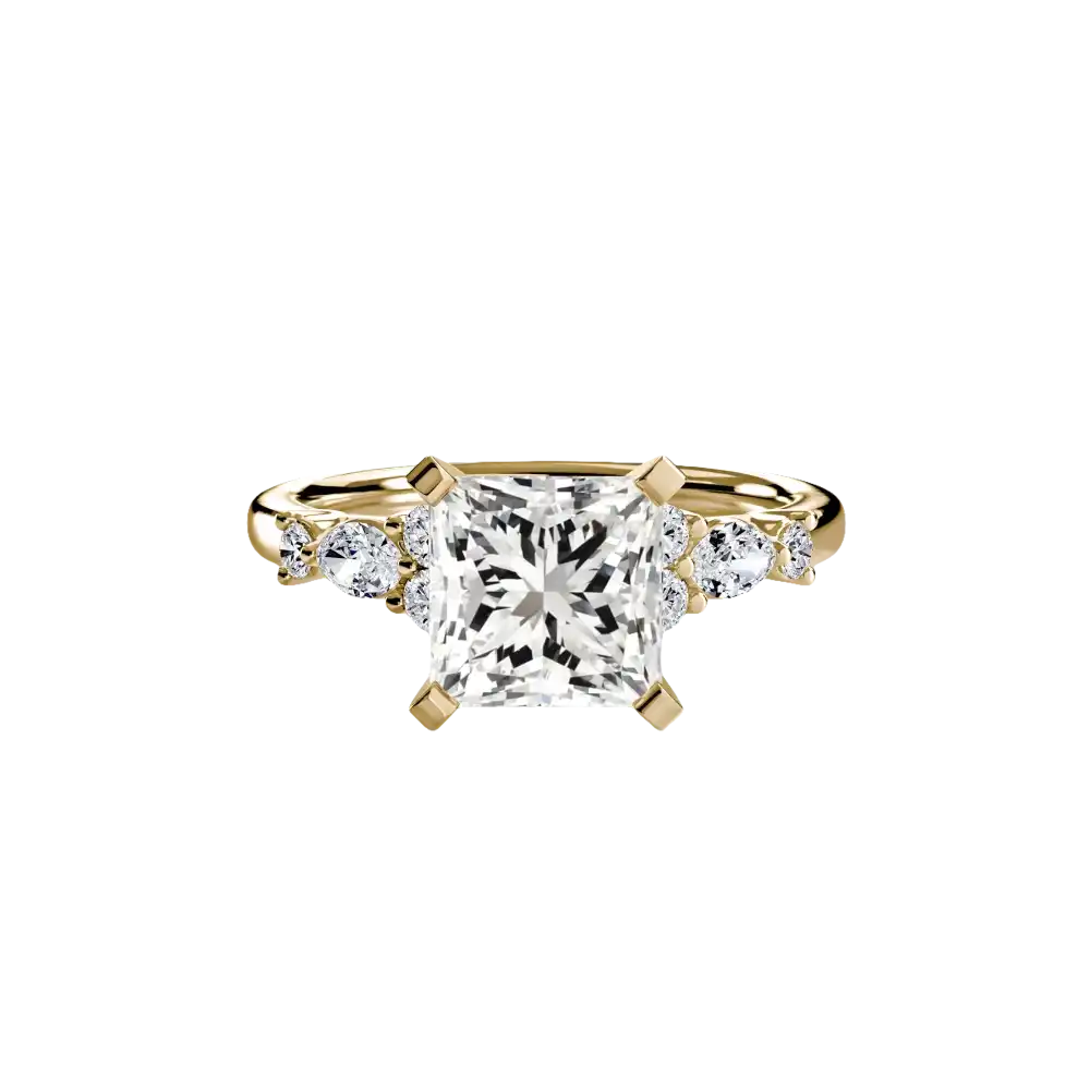 The Floral Accent Solitaire - setting