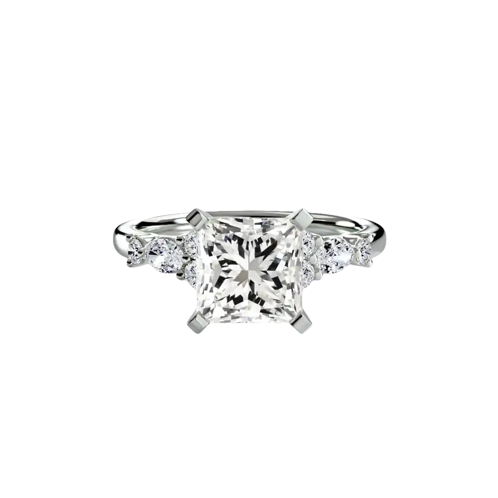 The Floral Accent Solitaire - setting