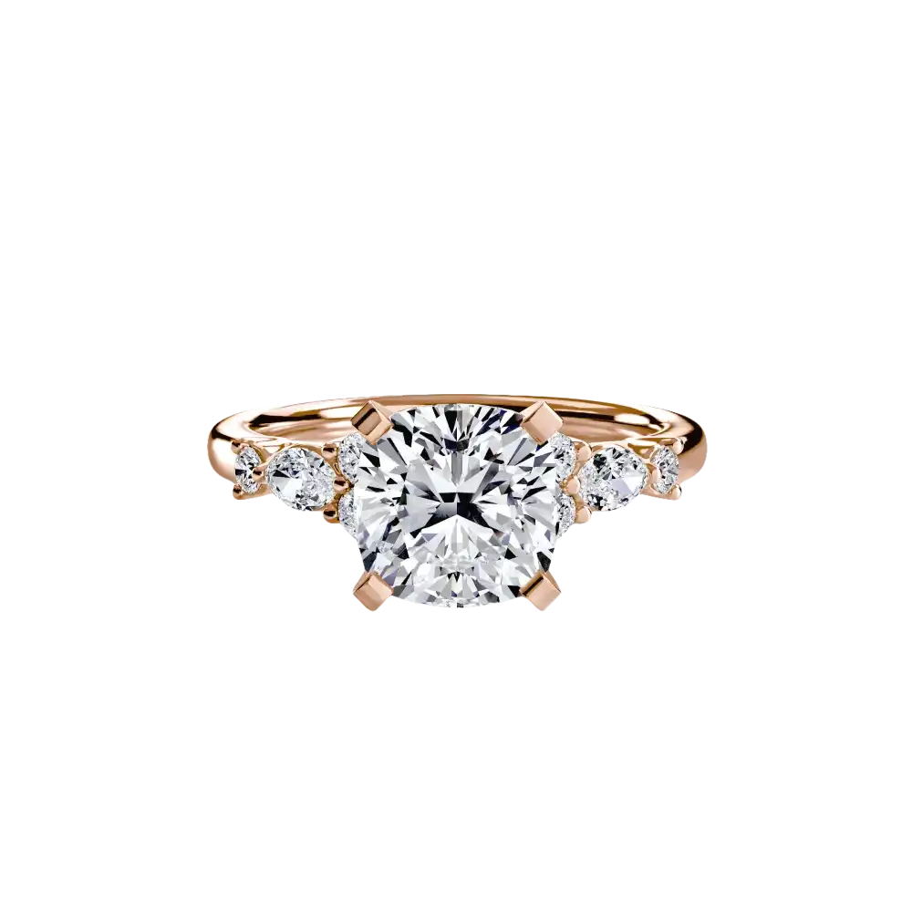 The Floral Accent Solitaire - setting