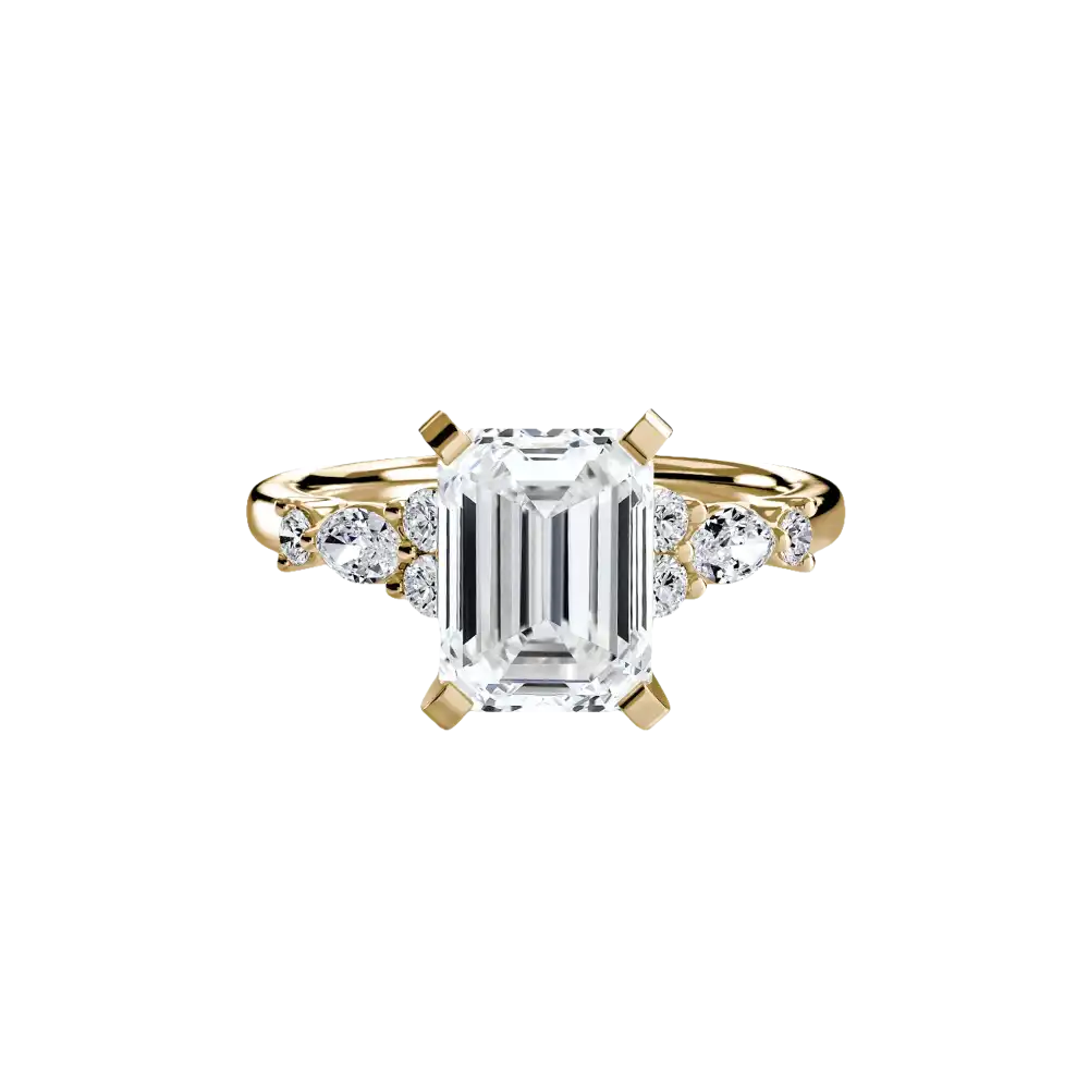 The Floral Accent Solitaire - setting