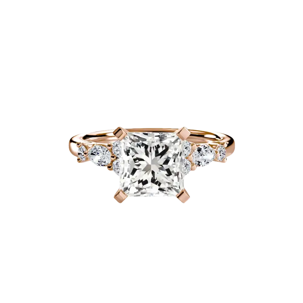 The Floral Accent Solitaire - setting