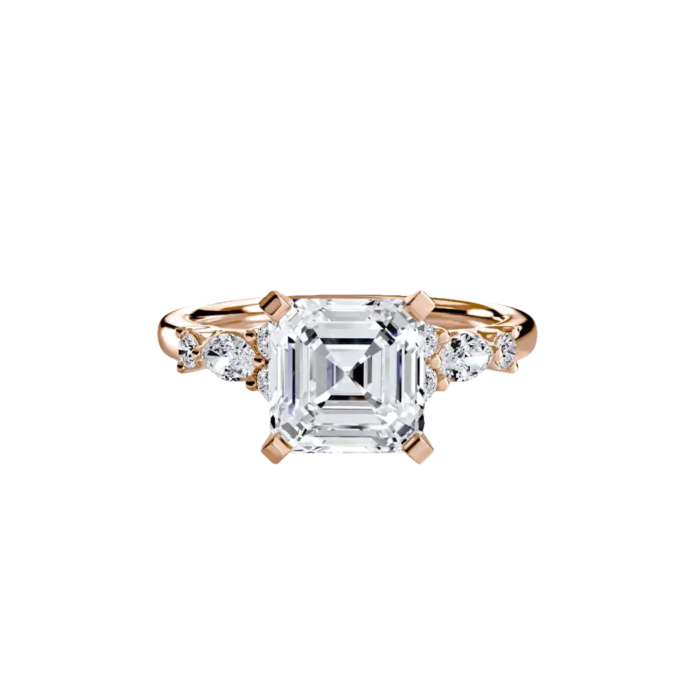 The Floral Accent Solitaire - setting