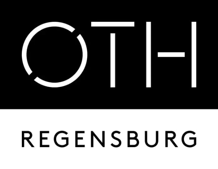 Schwarz-Weiß-Logo für OTH Regensburg