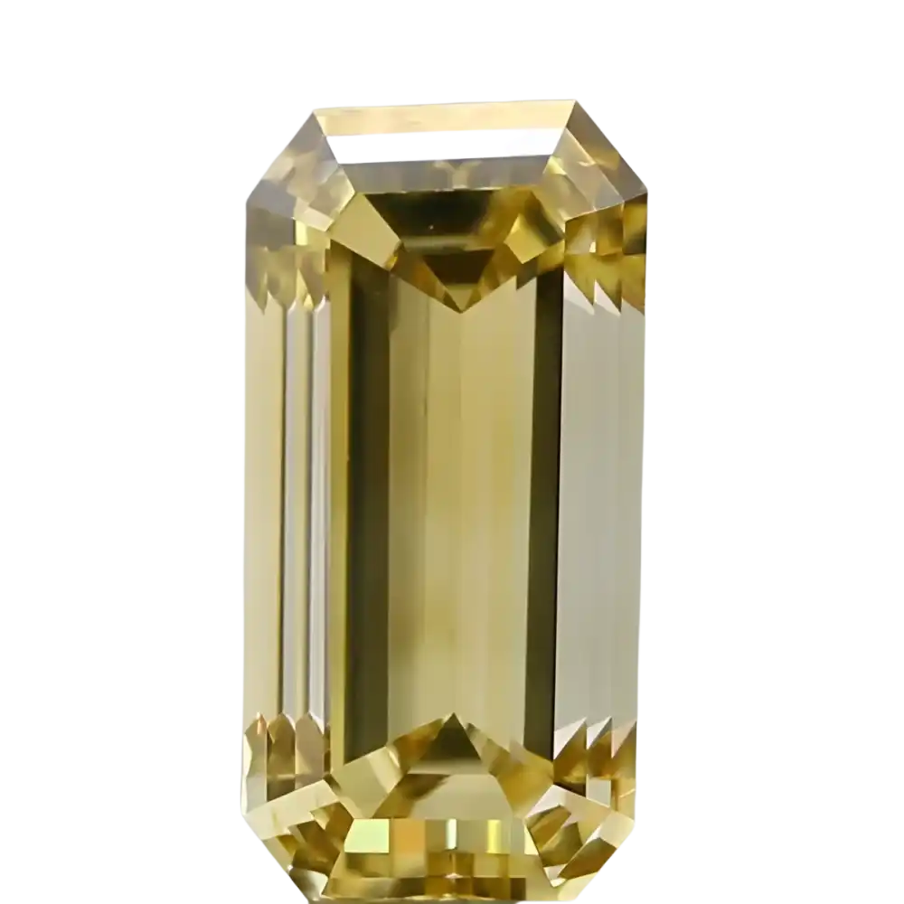 0.68ct Emerald Natural Diamond (Colour Fancy Brownish Yellow, Clarity VVS2, GIA Certified)