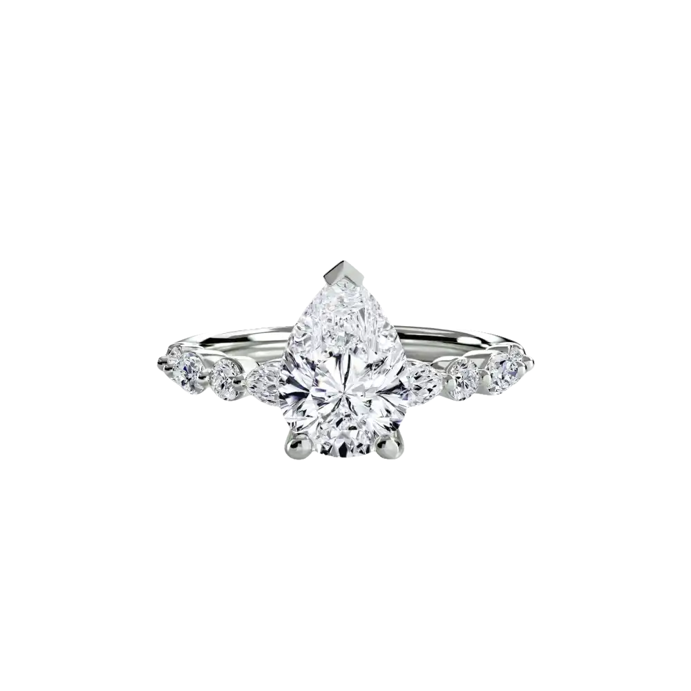 Solitaire with Eternity Pavé 2 - setting