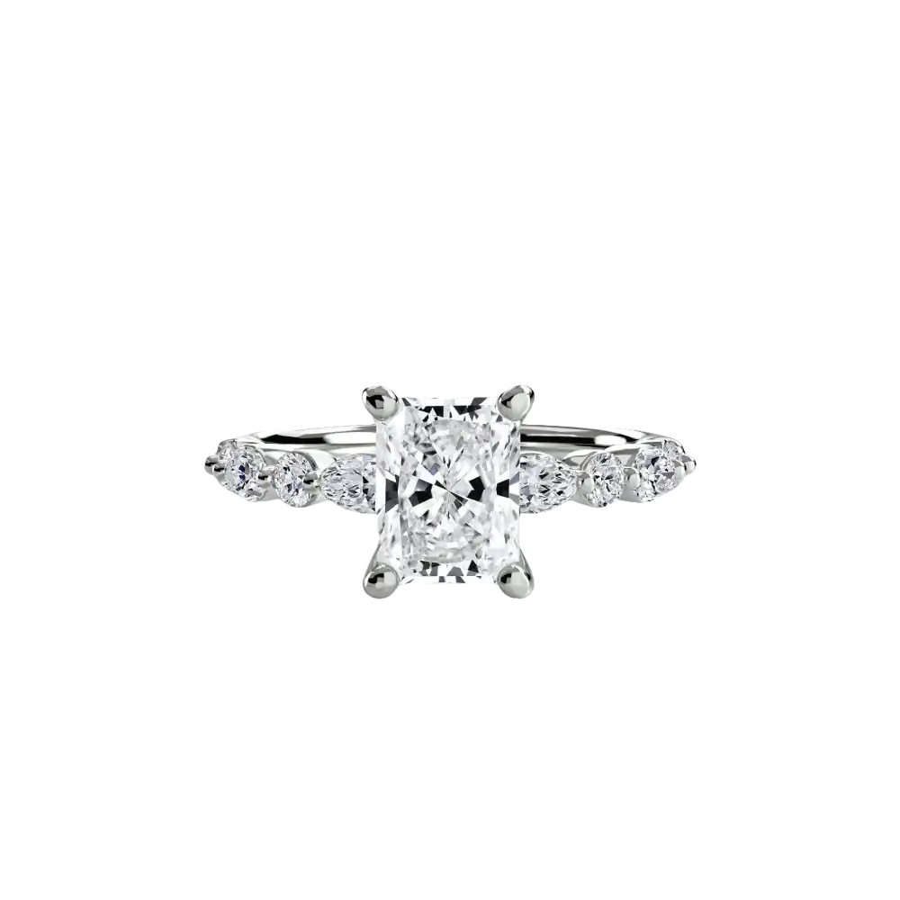 Solitaire with Eternity Pavé 2 - setting