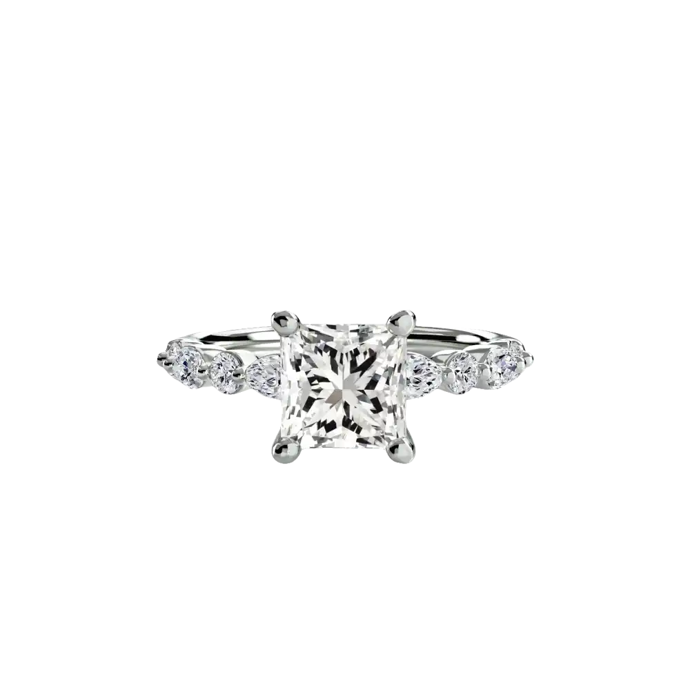 Solitaire with Eternity Pavé 2 - setting