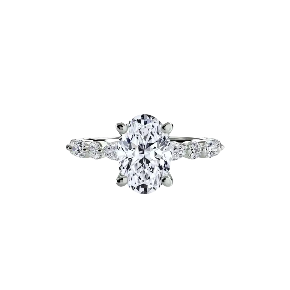 Solitaire with Eternity Pavé 2 - setting