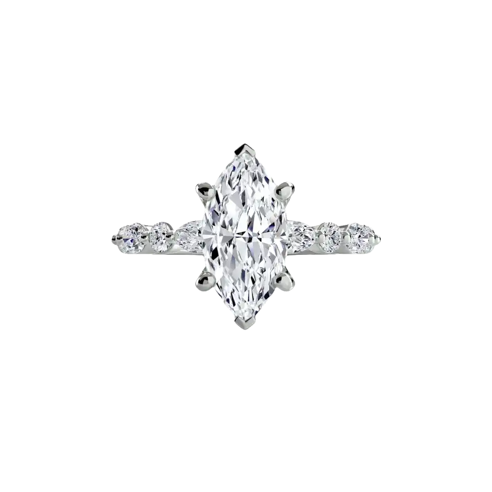 Solitaire with Eternity Pavé 2 - setting