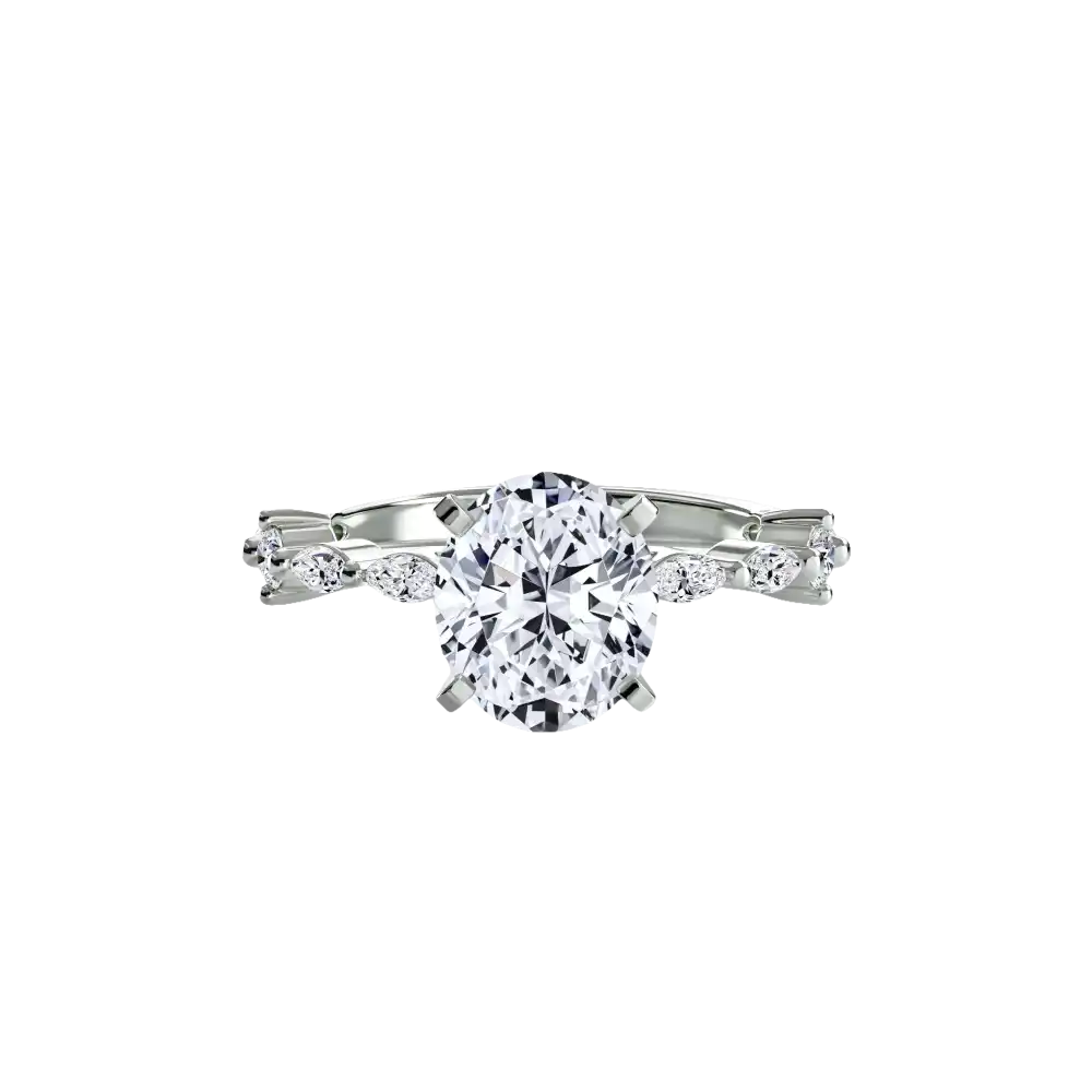 Solitaire with Eternity Pavé - setting
