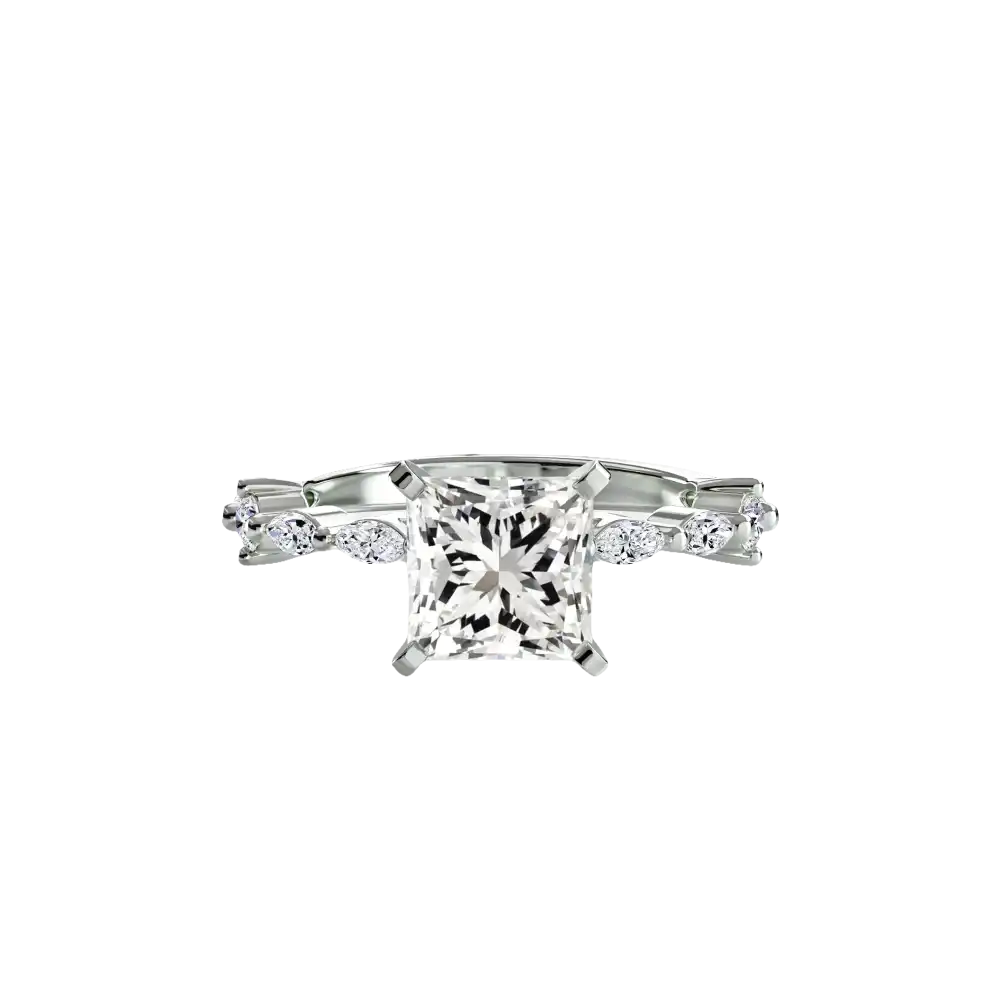 Solitaire with Eternity Pavé - setting