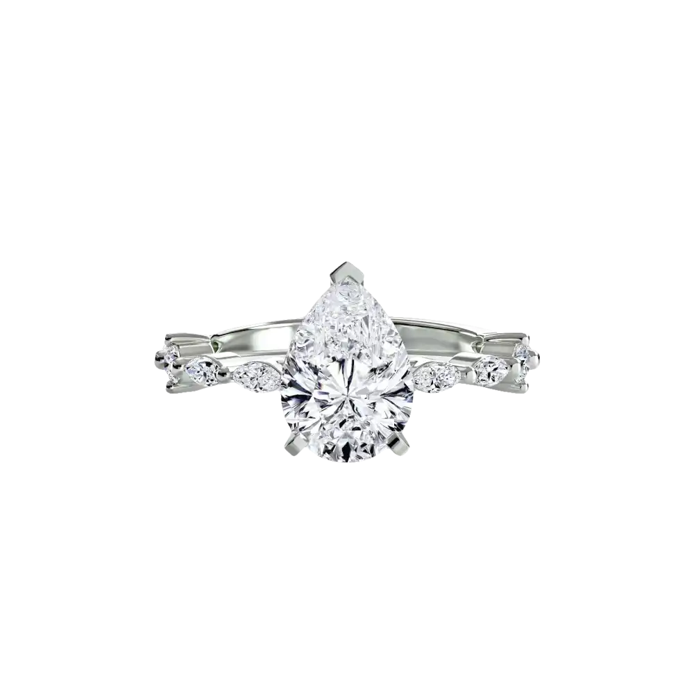 Solitaire with Eternity Pavé - setting