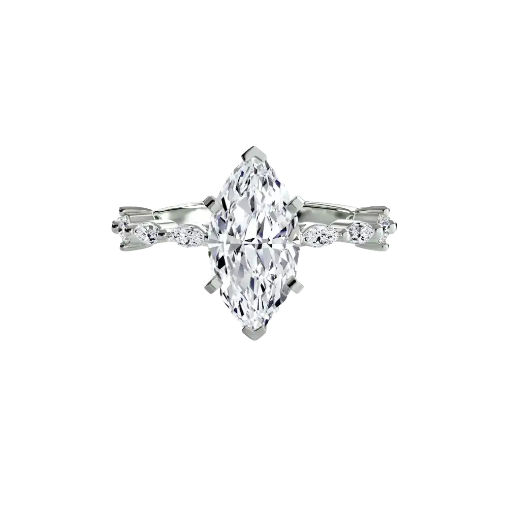 Solitaire with Eternity Pavé - setting
