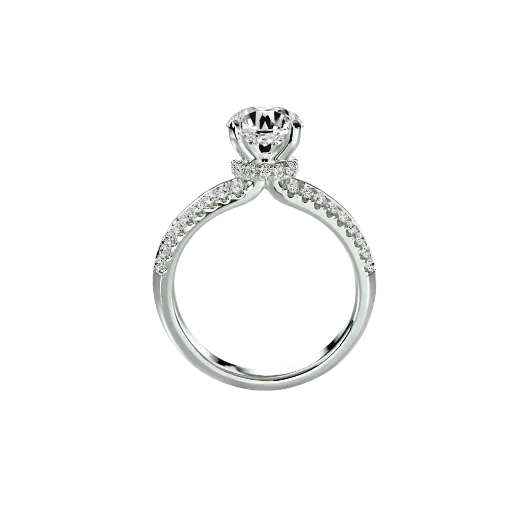 Solitaire with Pavé - setting