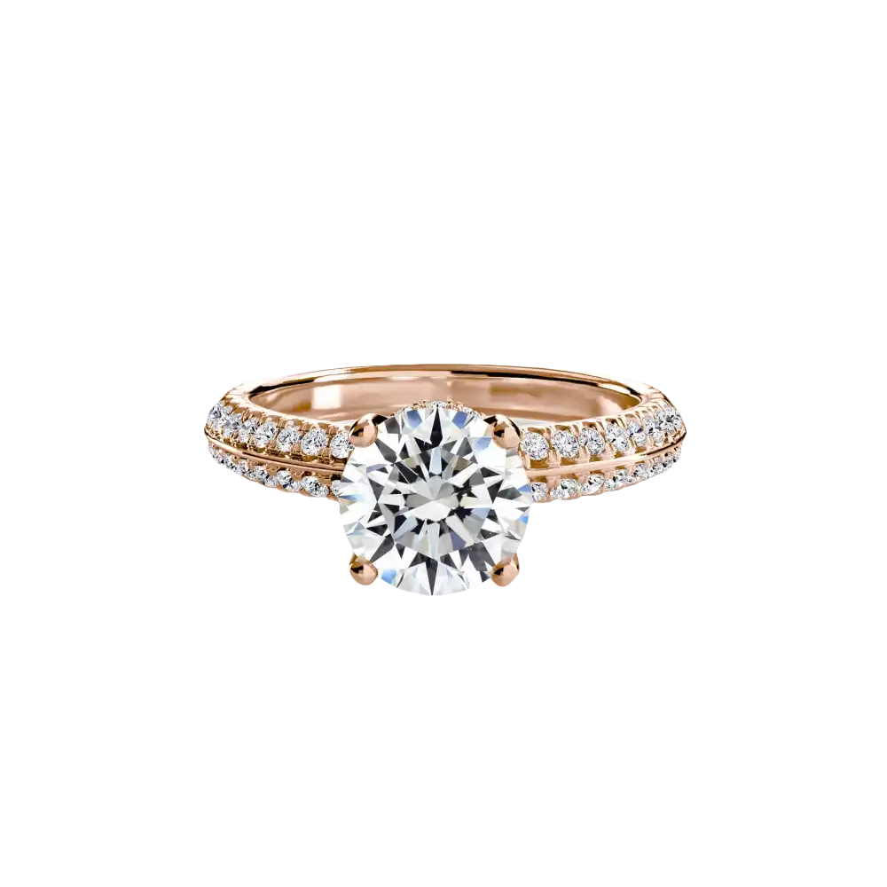 Solitaire with Pavé - setting