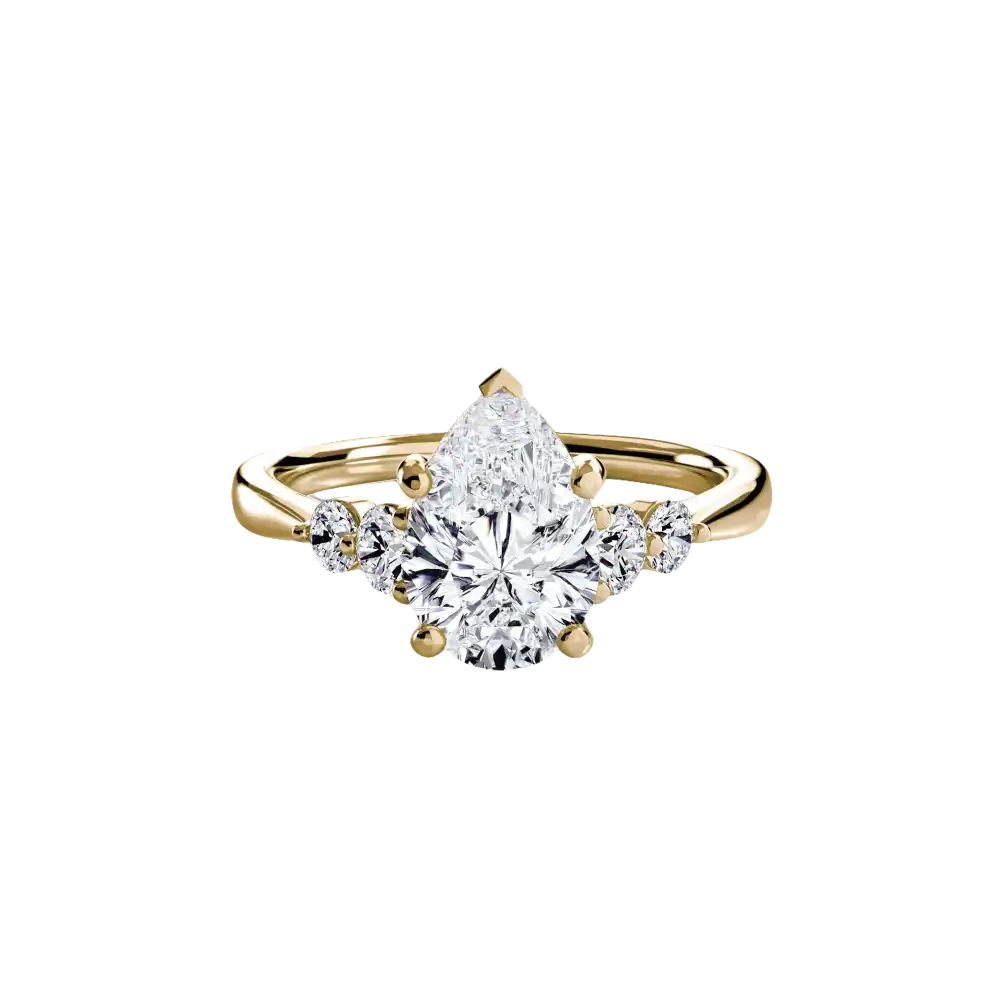 Solitaire with Shoulder Accents 2 - setting