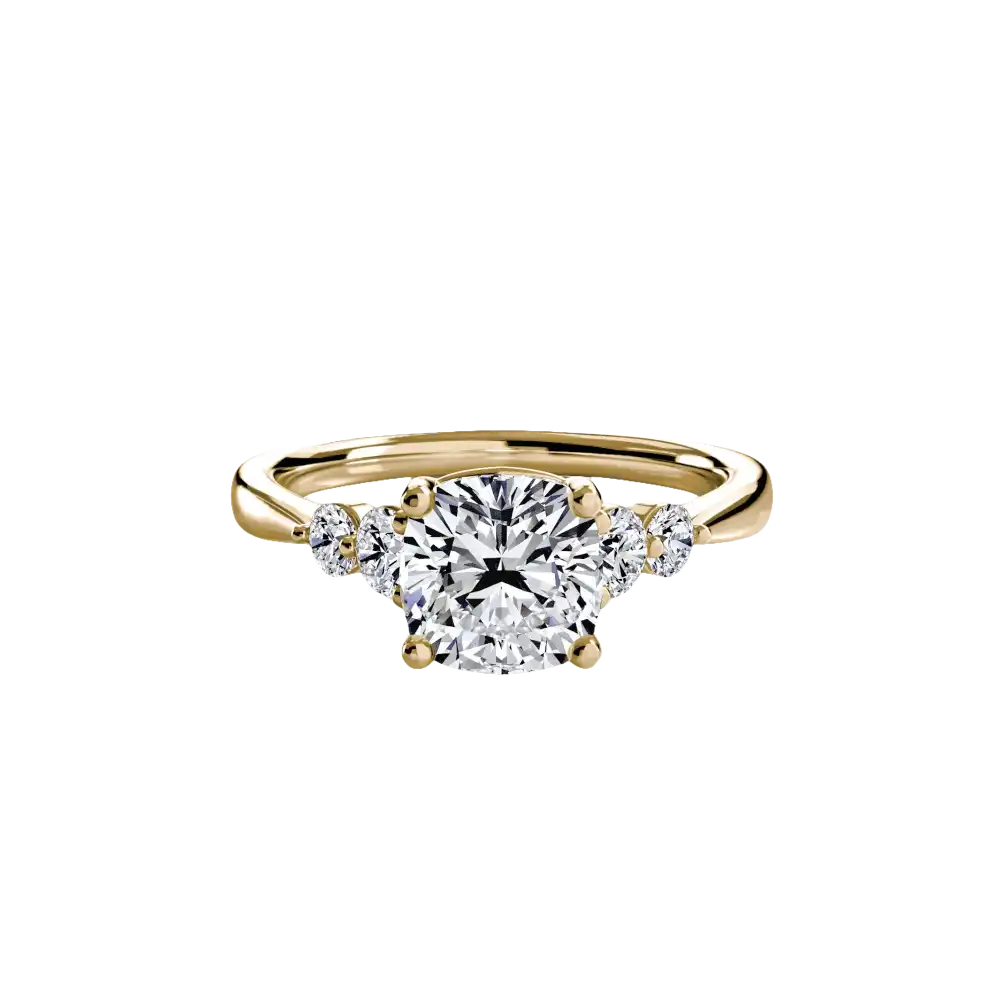 Solitaire with Shoulder Accents 2 - setting