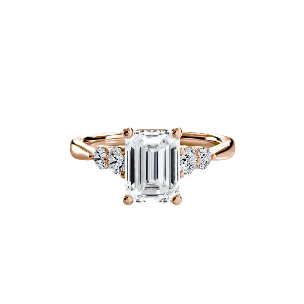 Solitaire with Shoulder Accents 2 - setting
