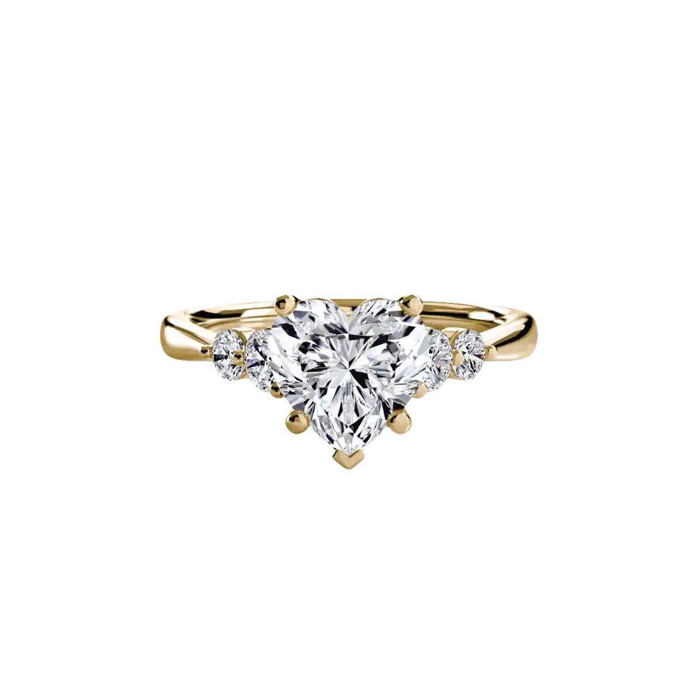 Solitaire with Shoulder Accents 2 - setting