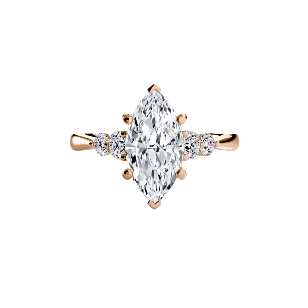 Solitaire with Shoulder Accents 2 - setting
