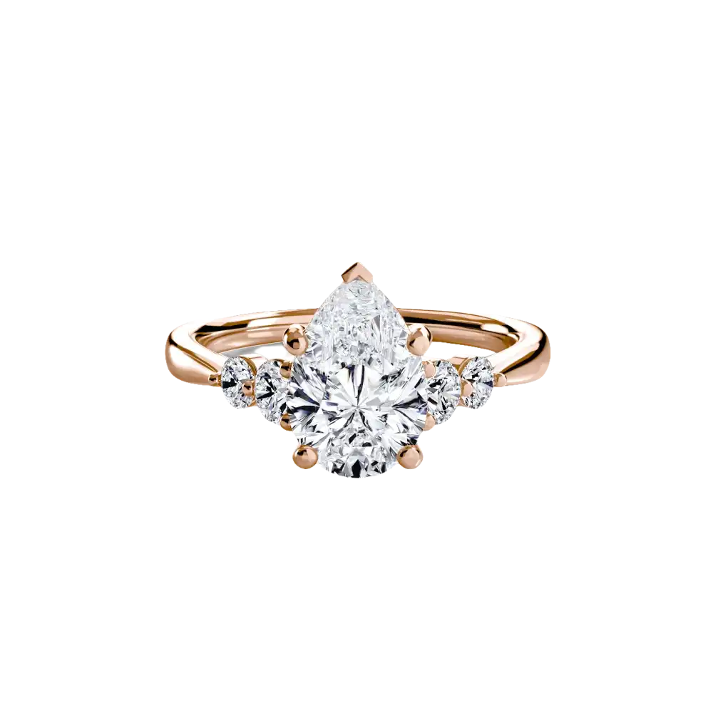 Solitaire with Shoulder Accents 2 - setting