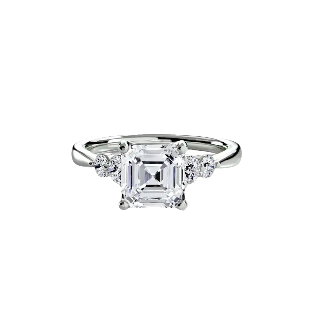 Solitaire with Shoulder Accents 2 - setting