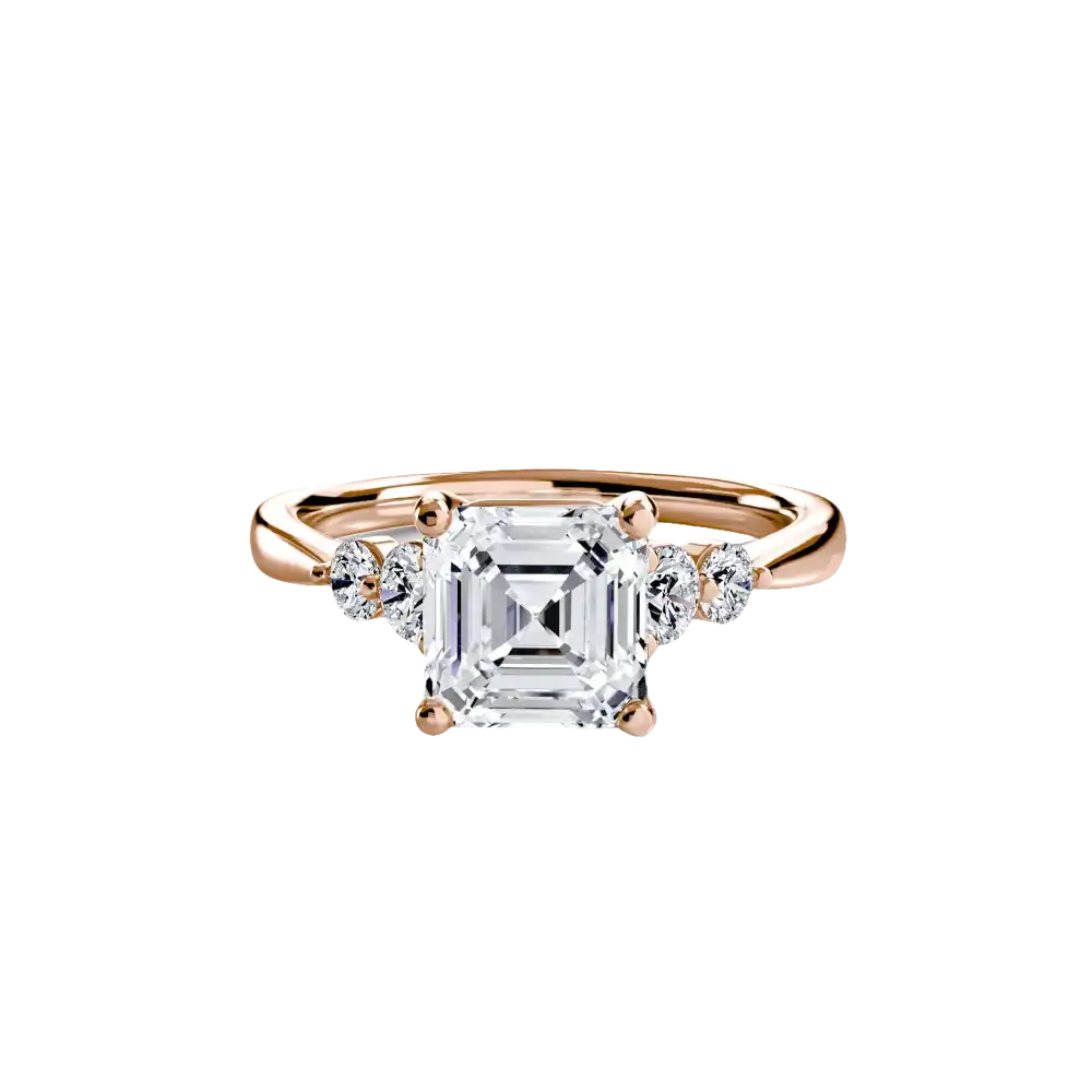 Solitaire with Shoulder Accents 2 - setting