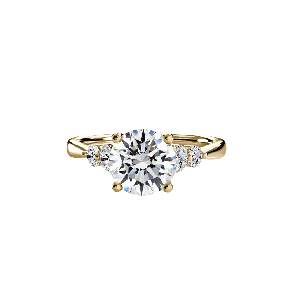 Solitaire with Shoulder Accents 2 - setting