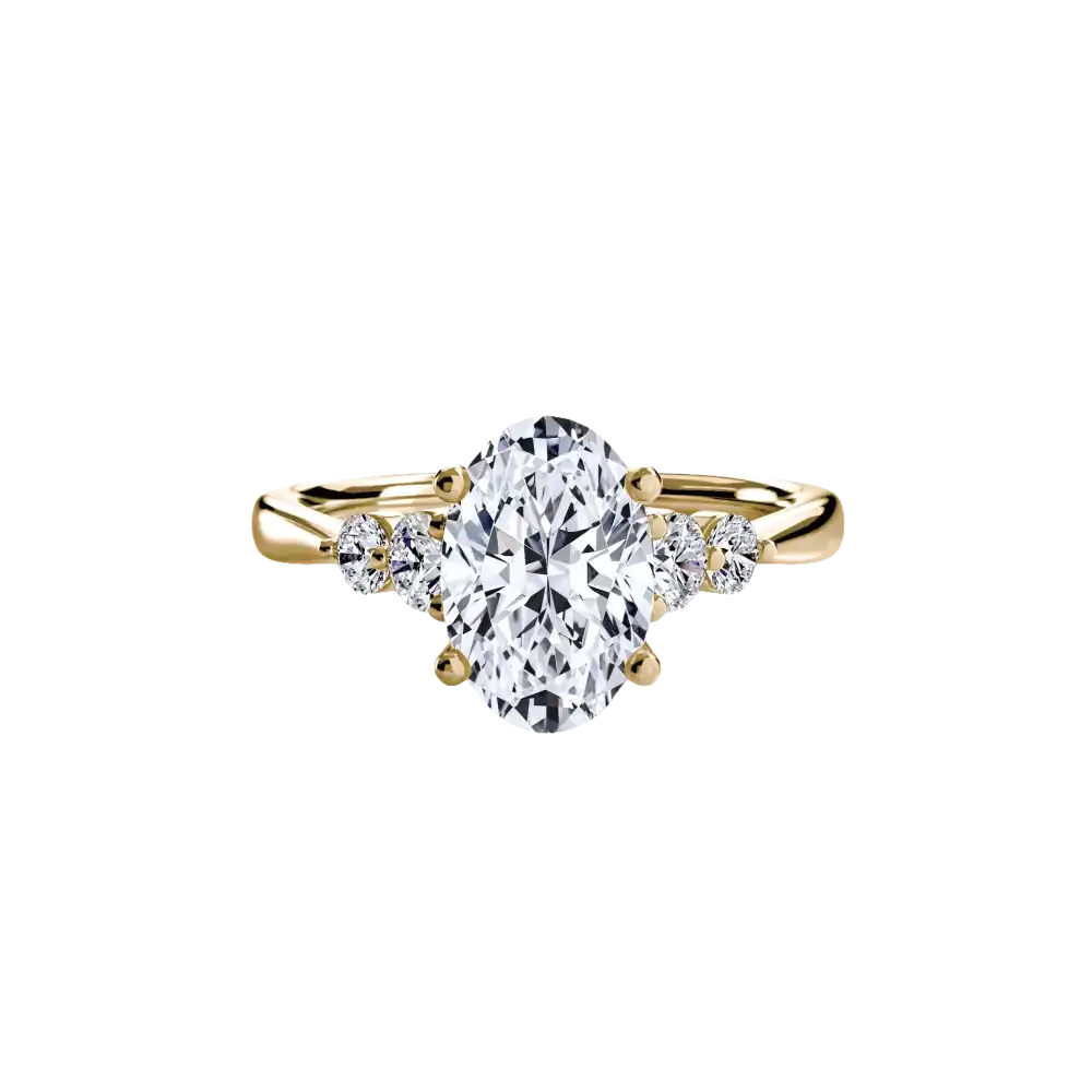 Solitaire with Shoulder Accents 2 - setting