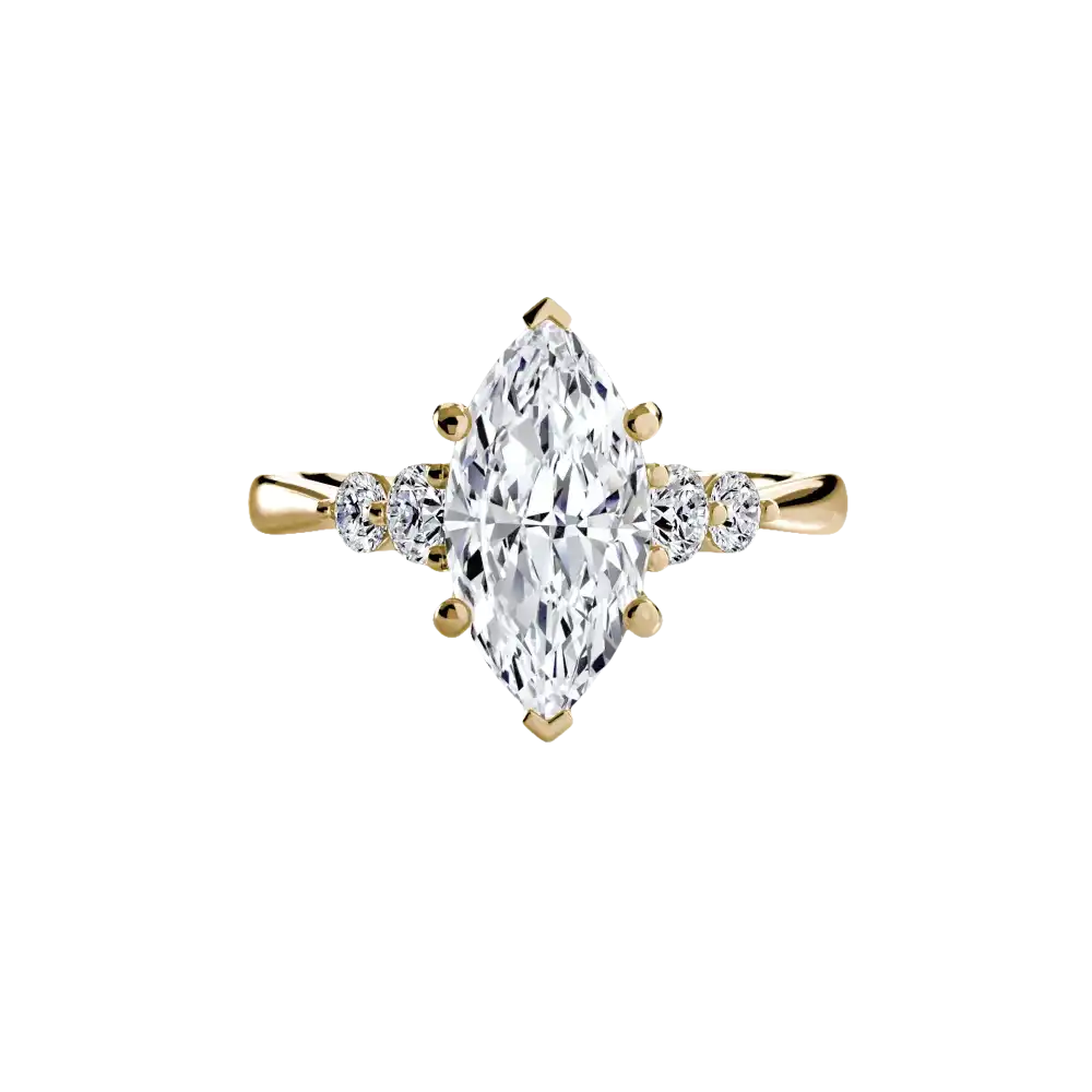 Solitaire with Shoulder Accents 2 - setting