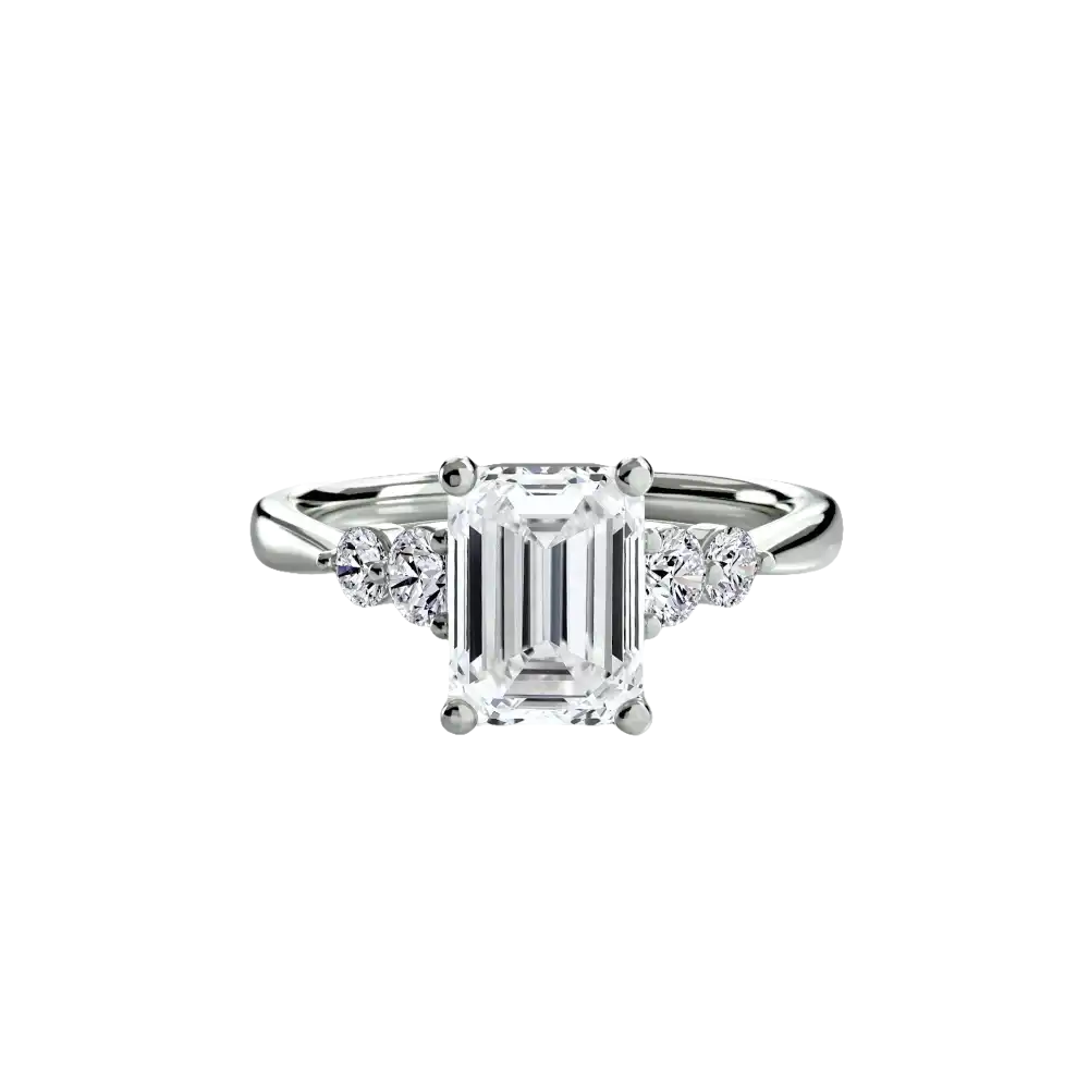 Solitaire with Shoulder Accents 2 - setting