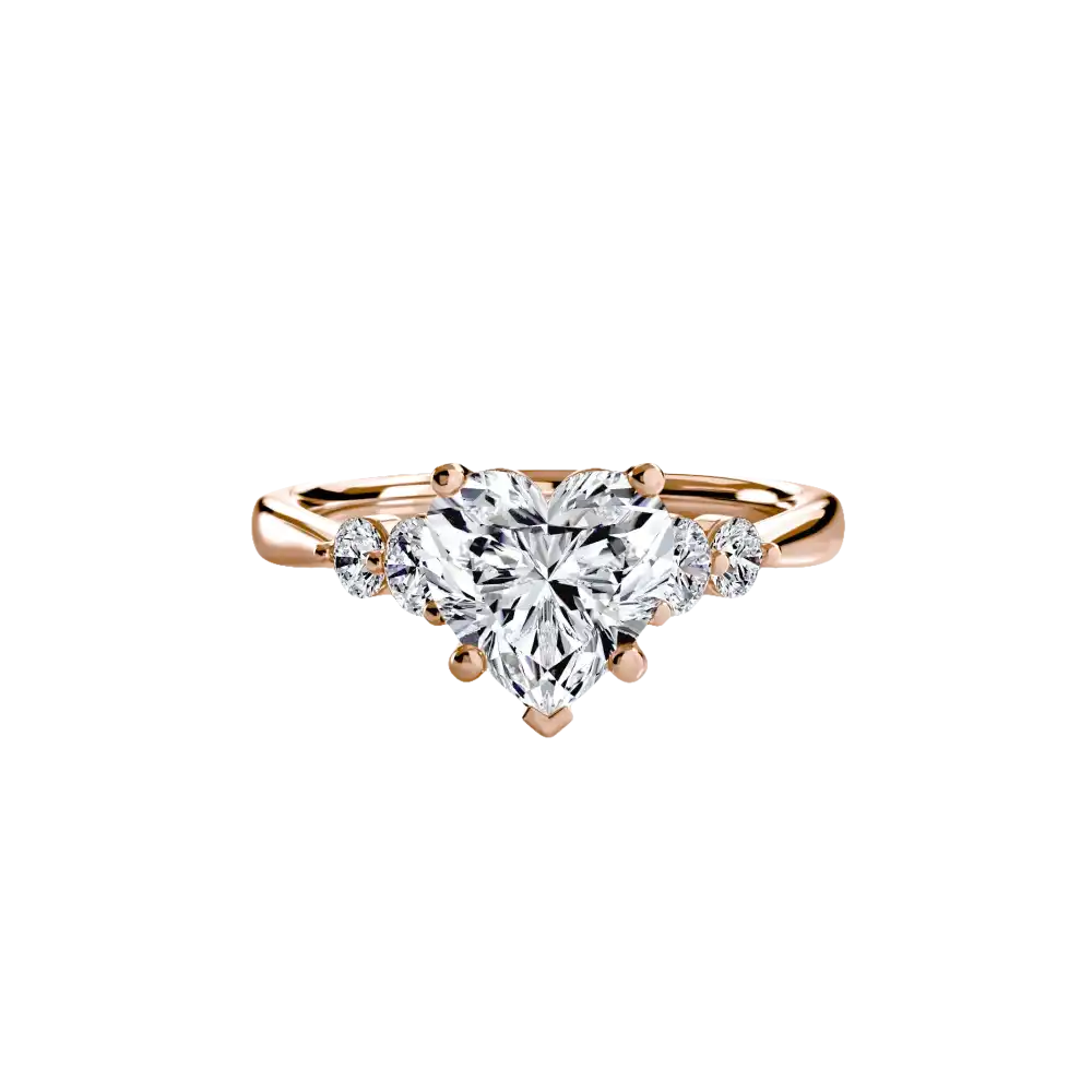 Solitaire with Shoulder Accents 2 - setting