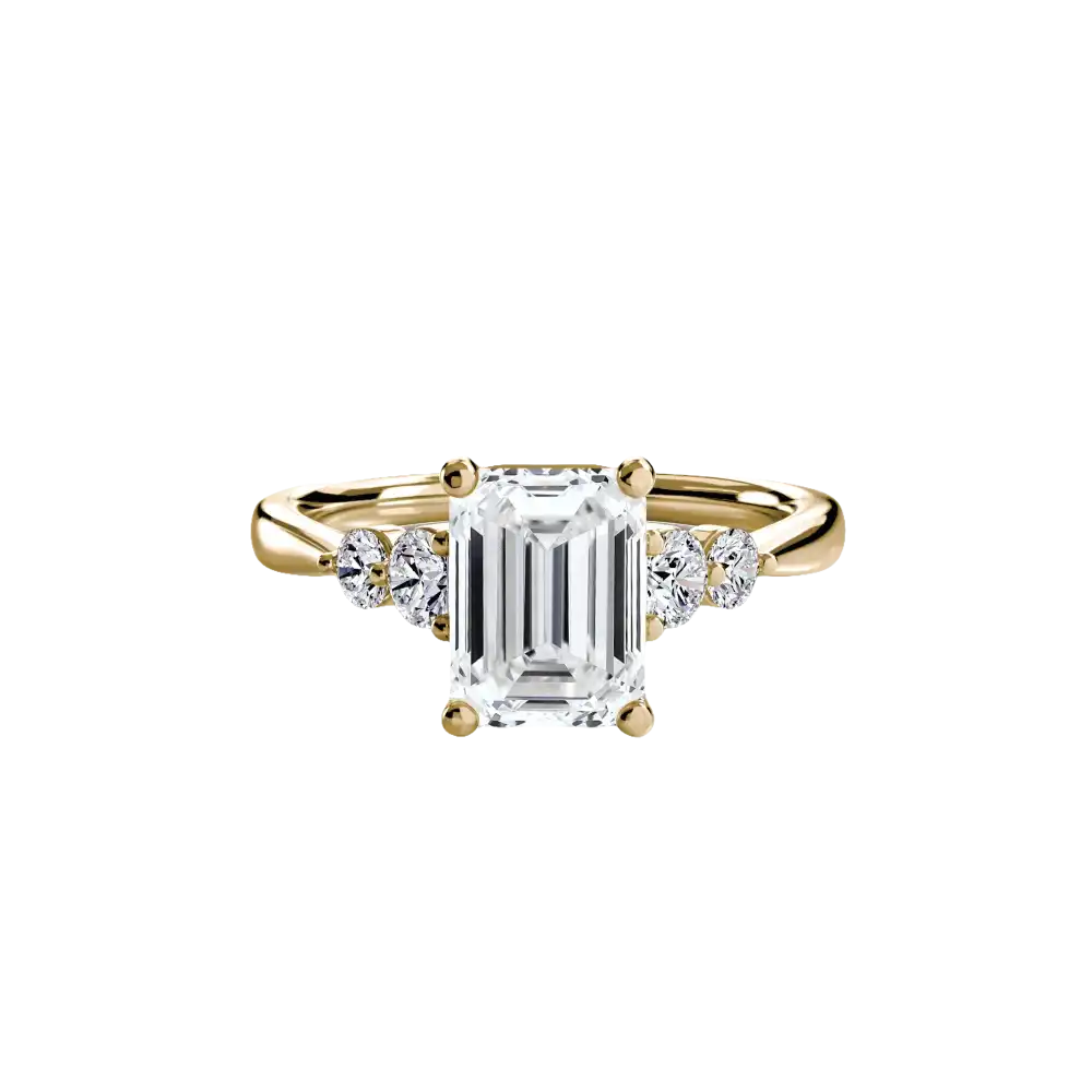 Solitaire with Shoulder Accents 2 - setting