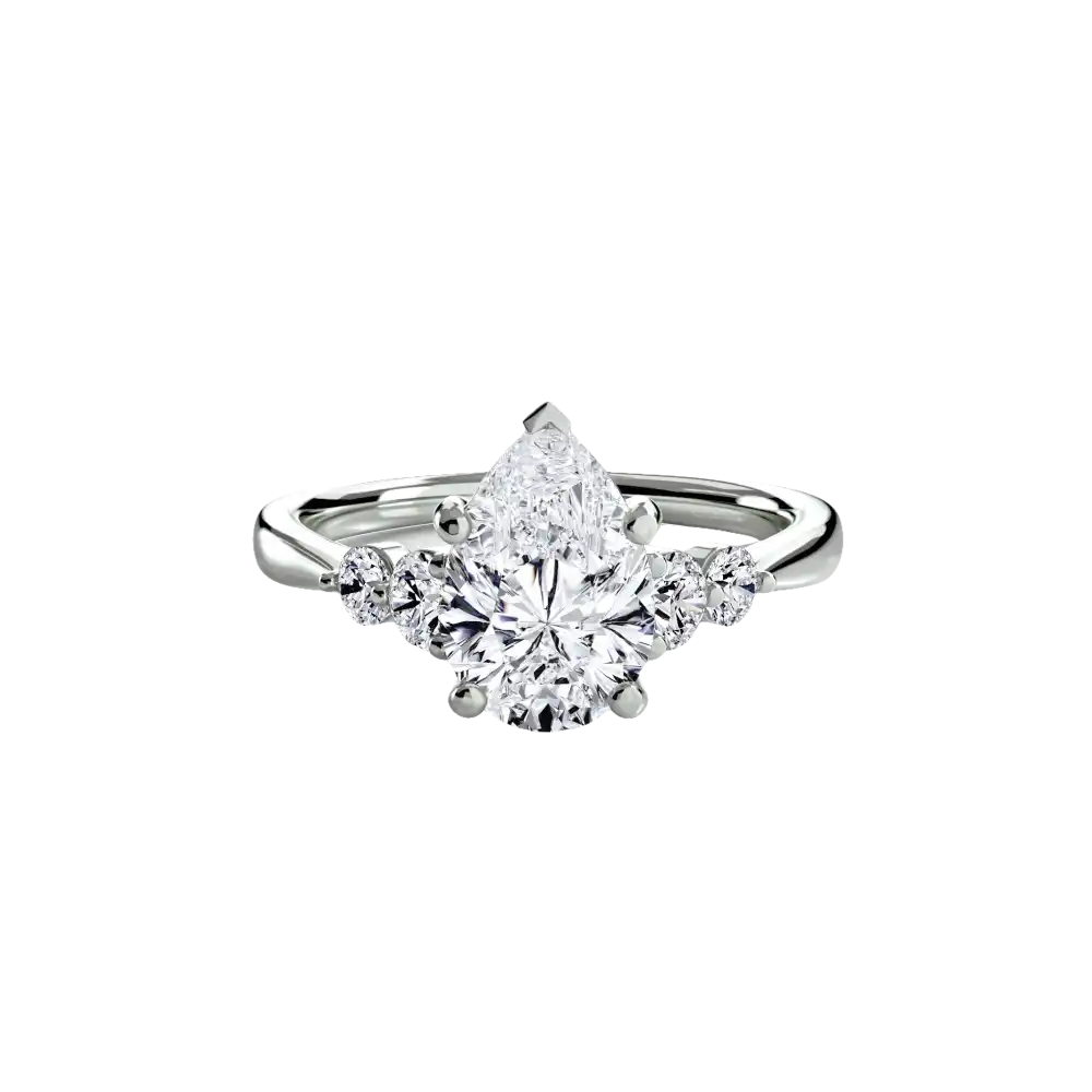 Solitaire with Shoulder Accents 2 - setting