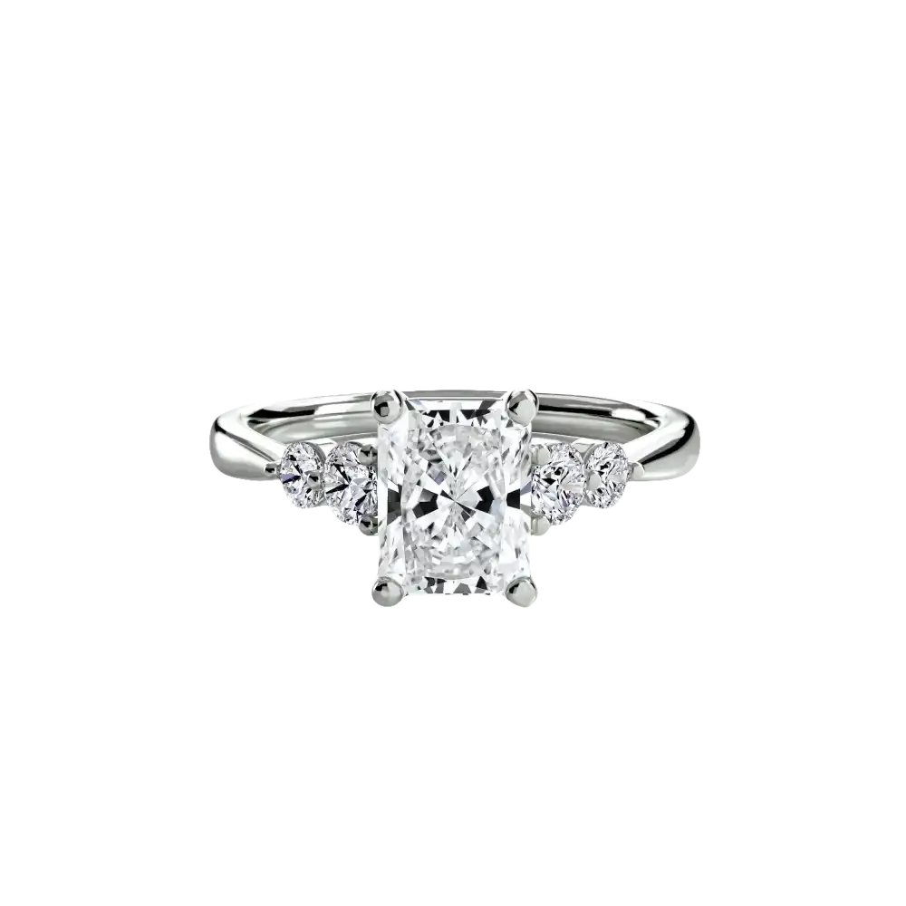 Solitaire with Shoulder Accents 2 - setting