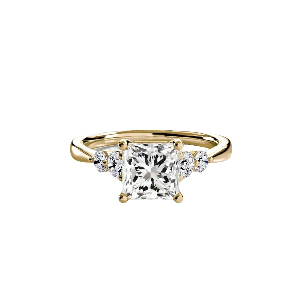 Solitaire with Shoulder Accents 2 - setting