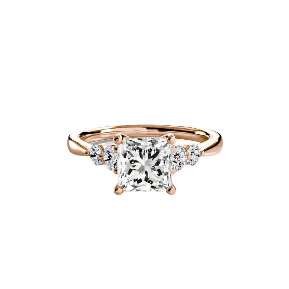 Solitaire with Shoulder Accents 2 - setting