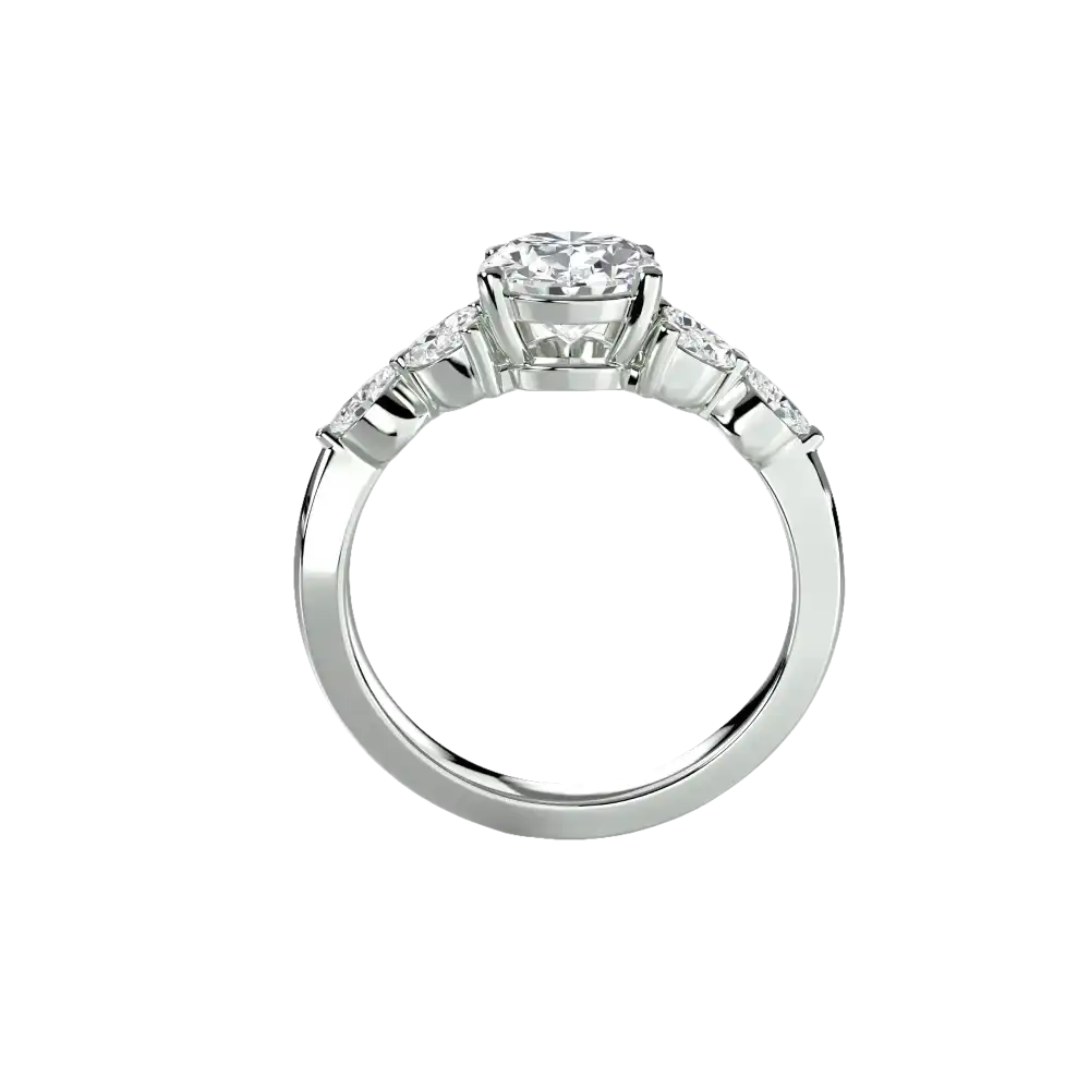 The Shoulder Cluster Ring - setting