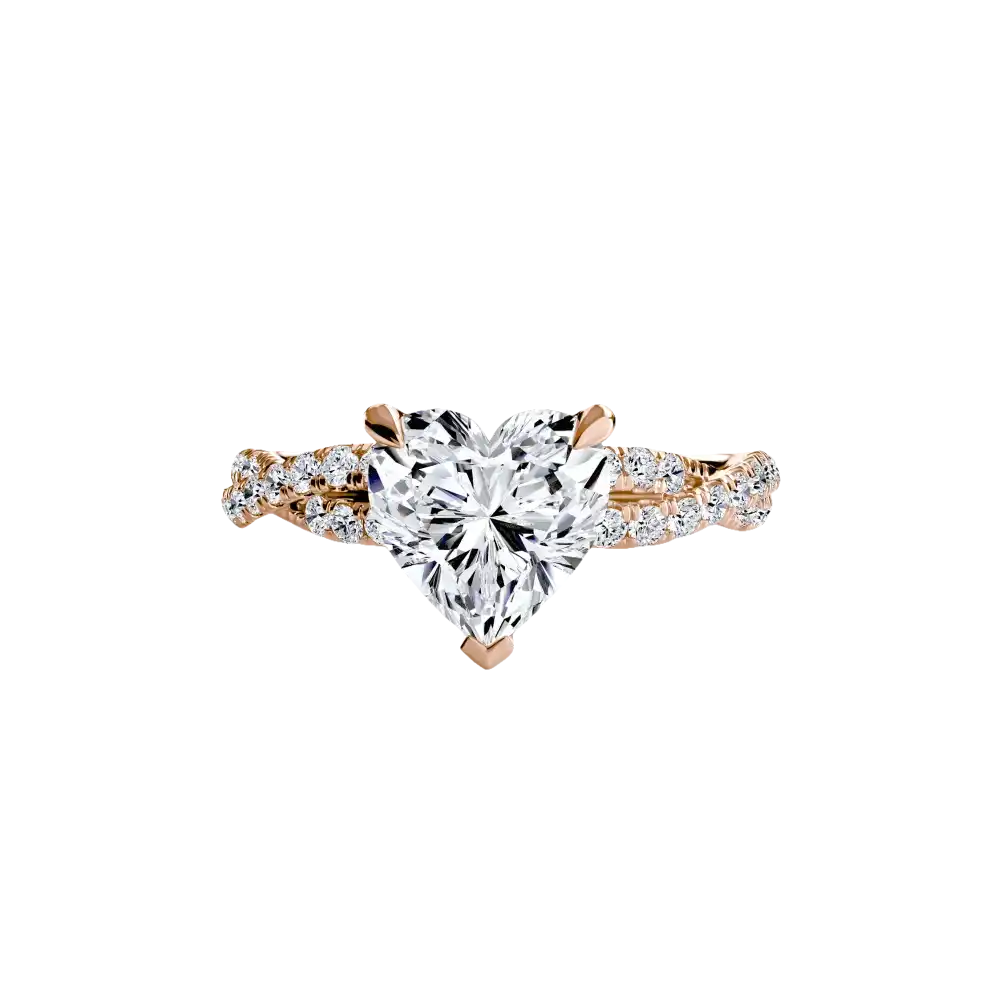 The Twisted Pavé Solitaire - setting