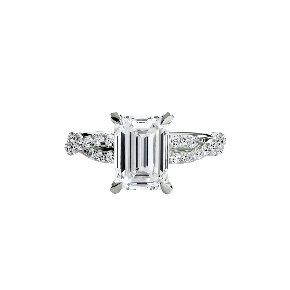 The Twisted Pavé Solitaire - setting