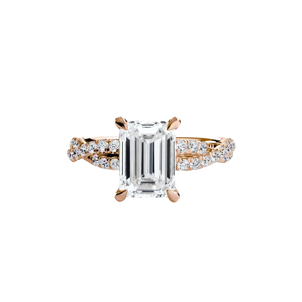 The Twisted Pavé Solitaire - setting