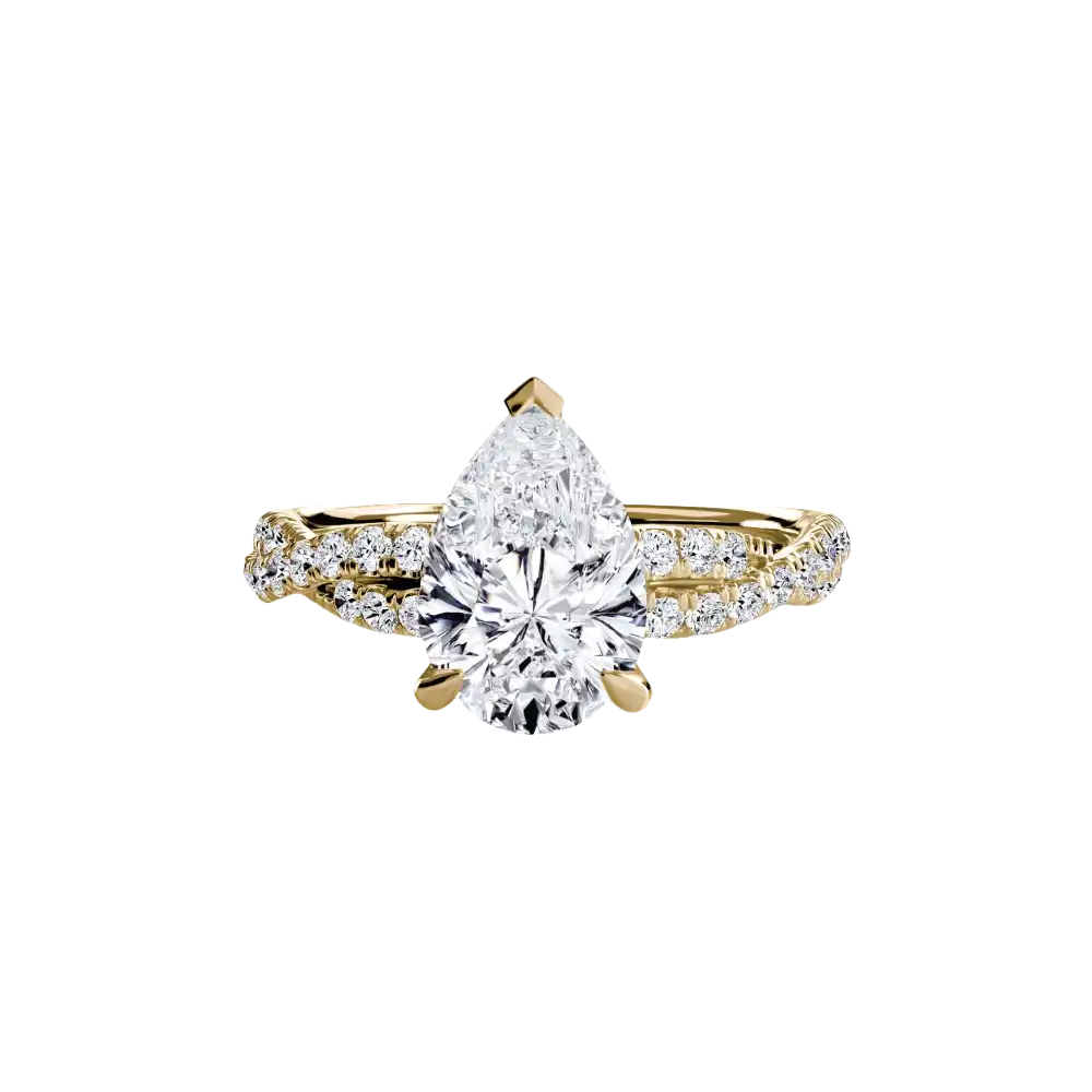 The Twisted Pavé Solitaire - setting