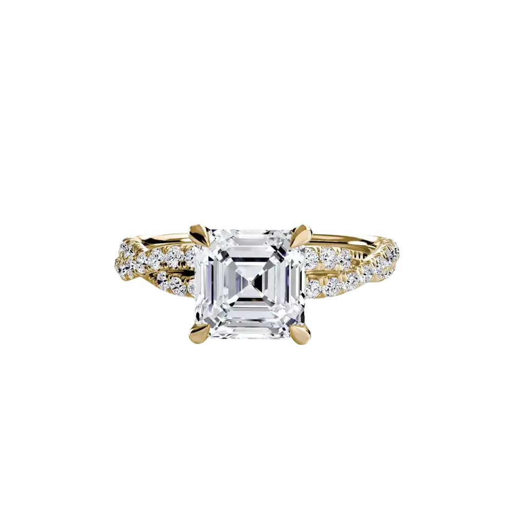 The Twisted Pavé Solitaire - setting